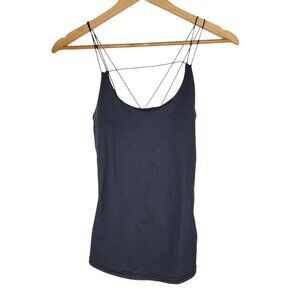 Alo Yoga Black Strappy Spaghetti Strap Tank Top Stretch Athletic Women's Small S
